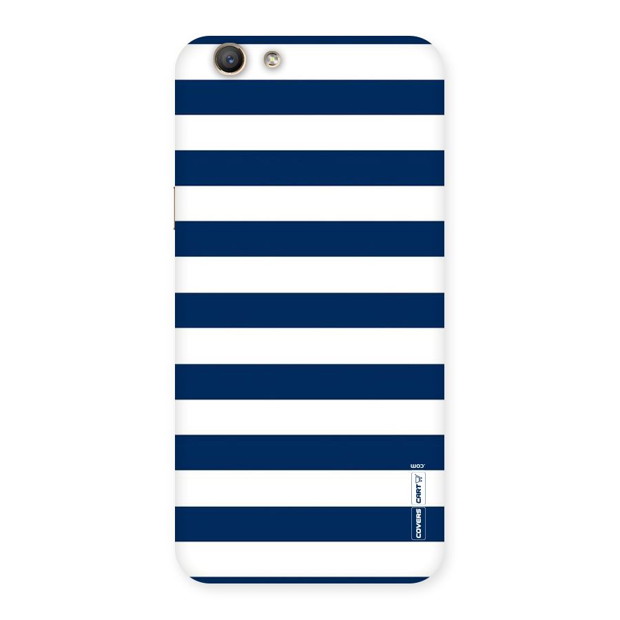 Classic Blue White Stripes Back Case for Oppo F1s