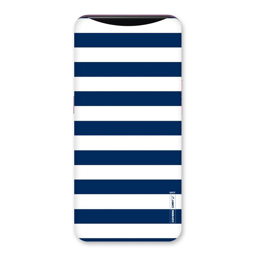 Classic Blue White Stripes Back Case for Oppo Find X