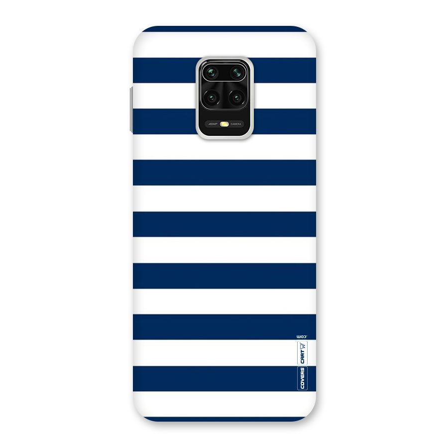 Classic Blue White Stripes Back Case for Poco M2 Pro