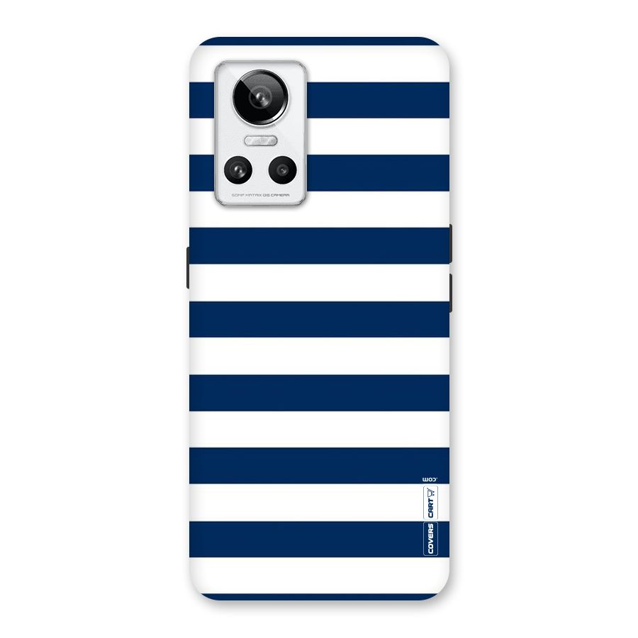 Classic Blue White Stripes Back Case for Realme GT Neo 3