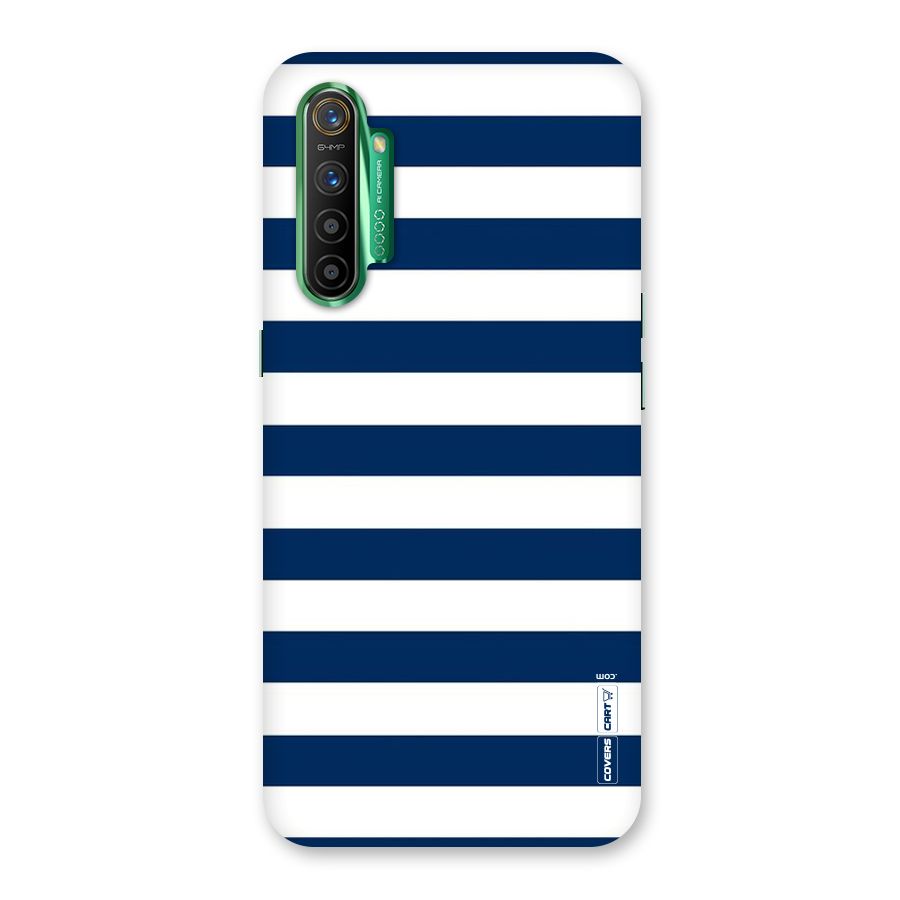 Classic Blue White Stripes Back Case for Realme X2