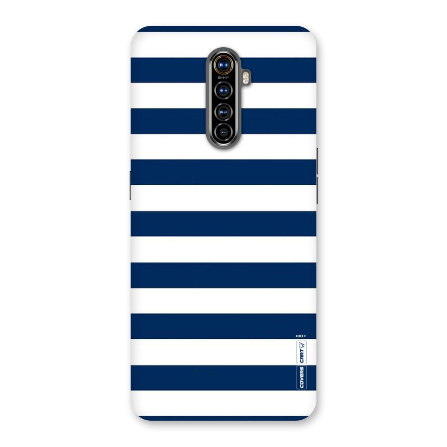 Classic Blue White Stripes Back Case for Realme X2 Pro
