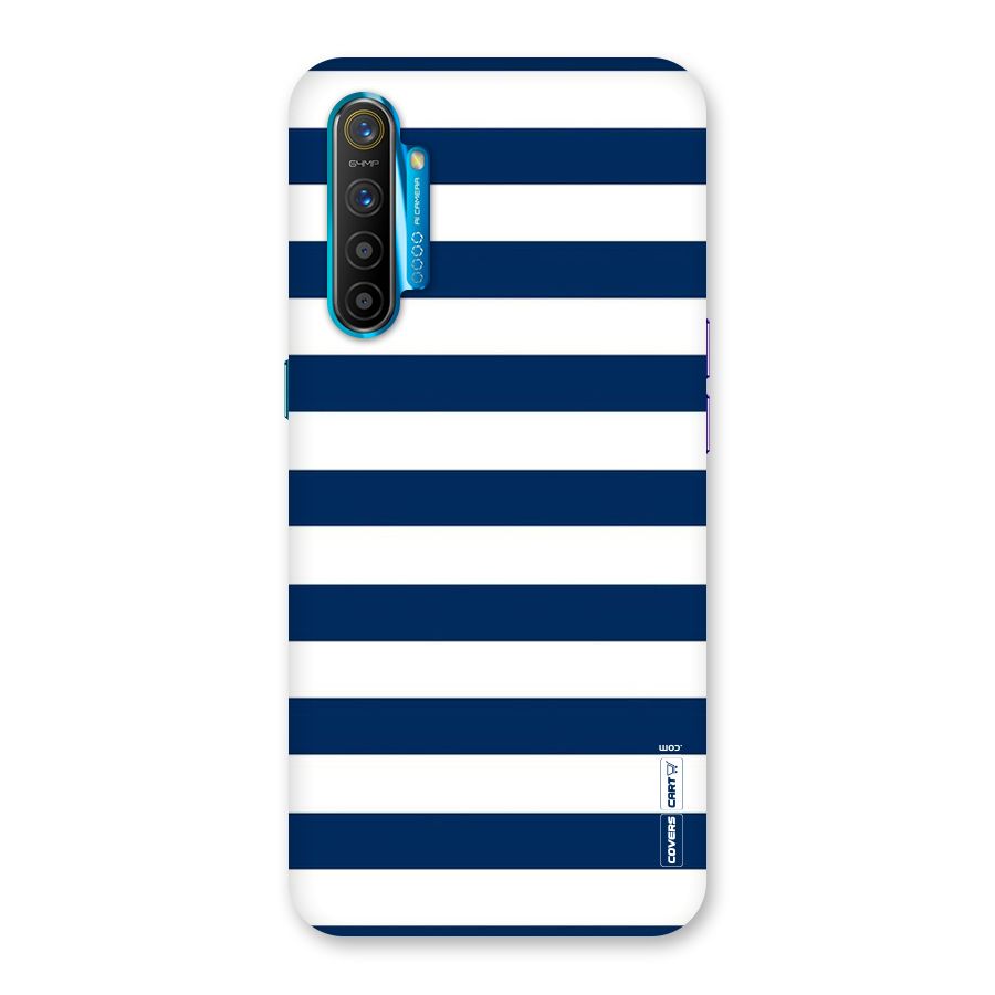 Classic Blue White Stripes Back Case for Realme XT