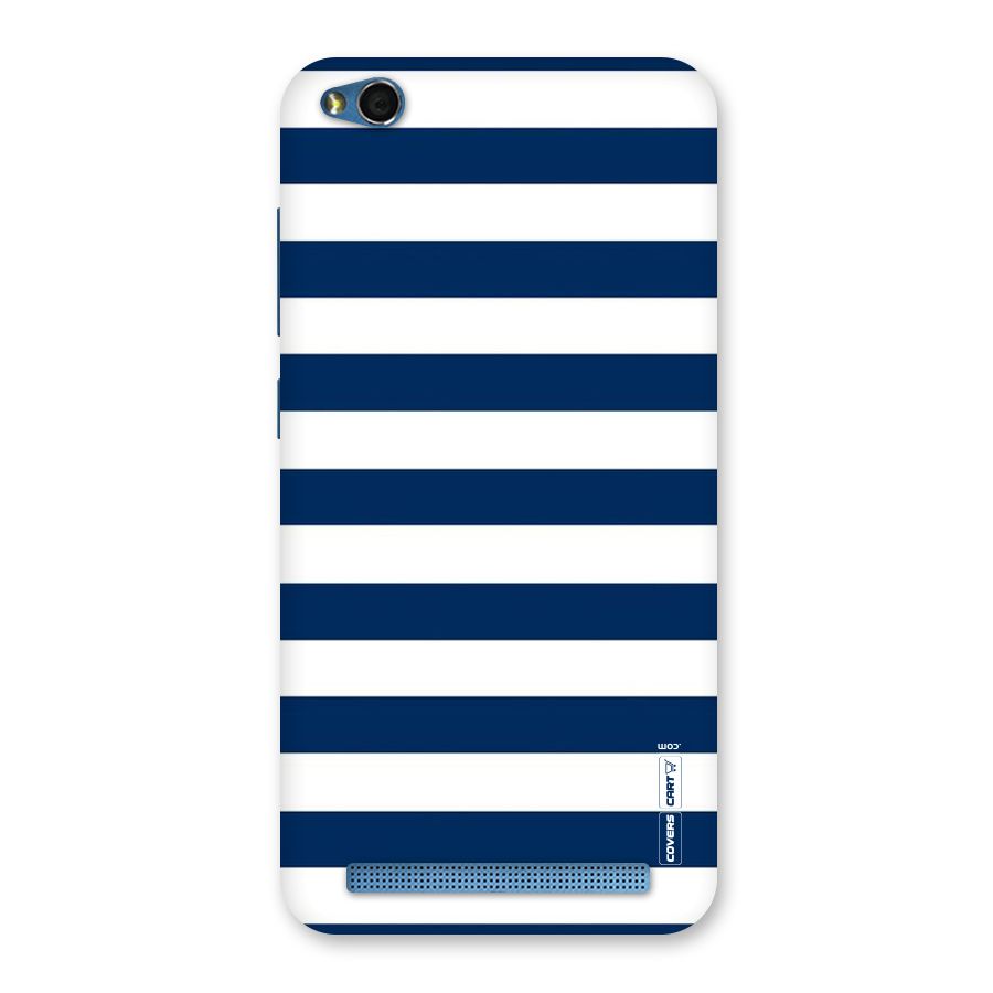 Classic Blue White Stripes Back Case for Redmi 5A