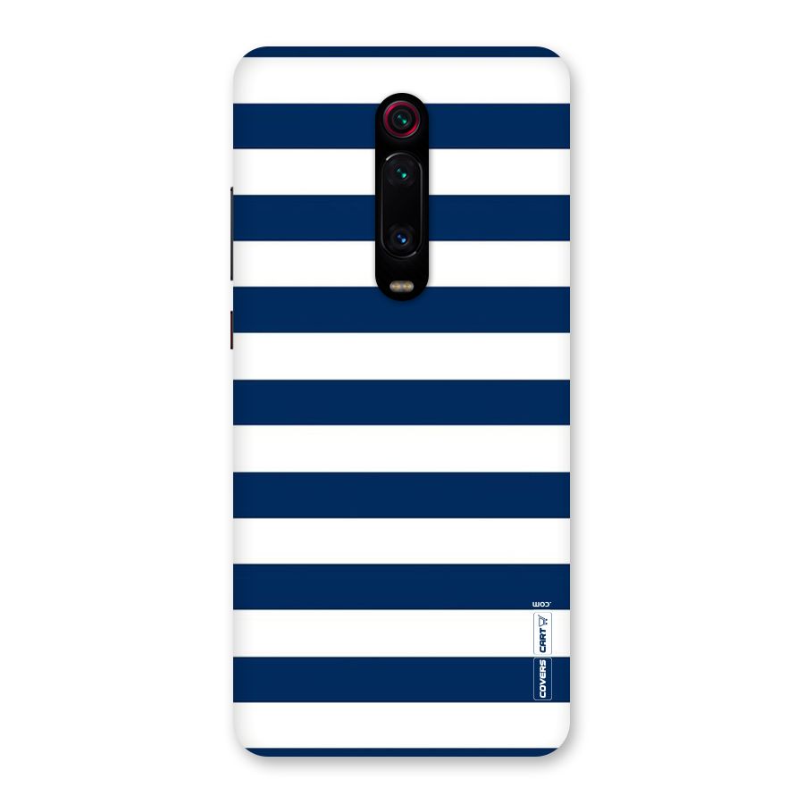 Classic Blue White Stripes Back Case for Redmi K20