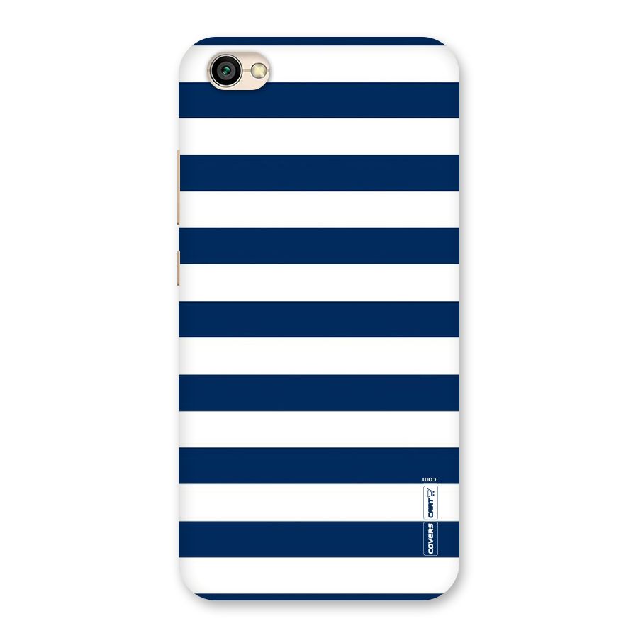 Classic Blue White Stripes Back Case for Redmi Y1 Lite