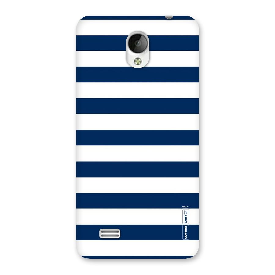 Classic Blue White Stripes Back Case for Vivo Y21