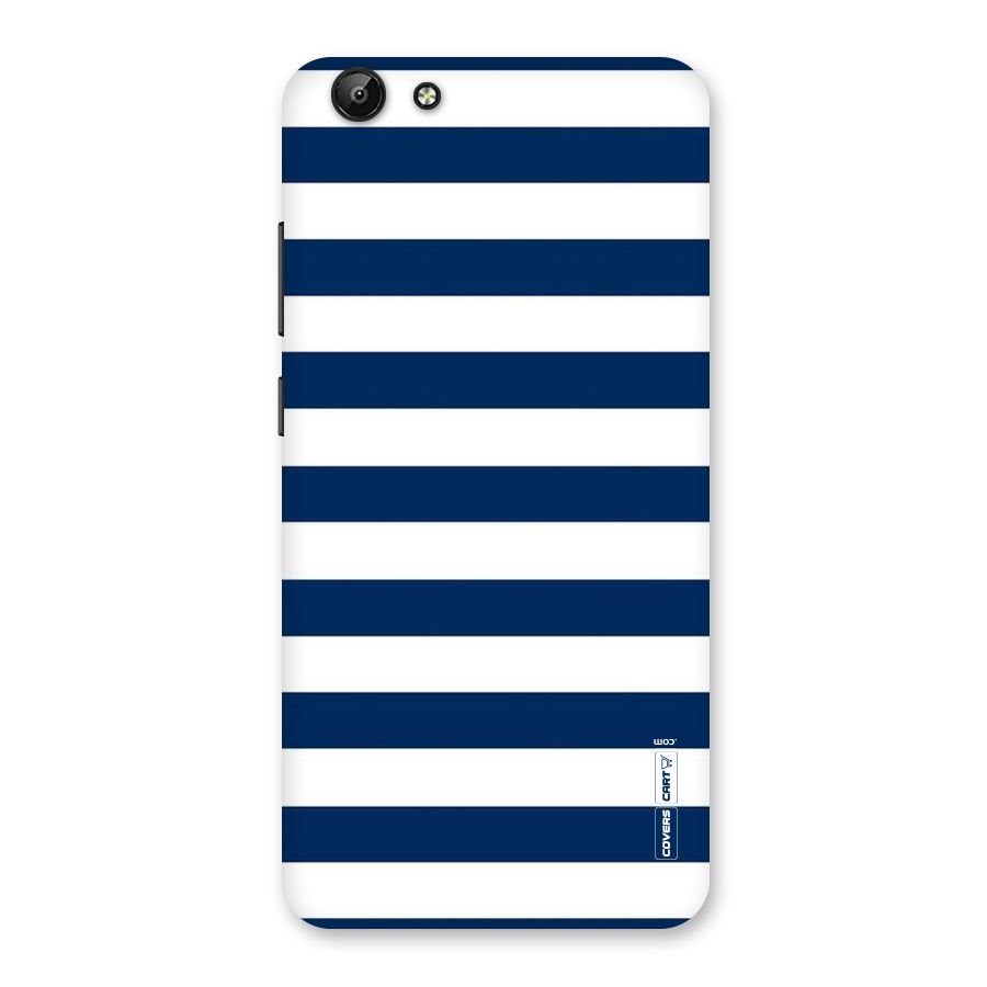 Classic Blue White Stripes Back Case for Vivo Y69