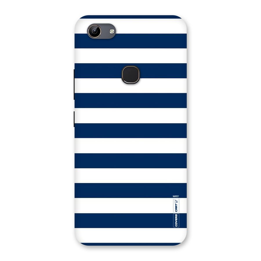 Classic Blue White Stripes Back Case for Vivo Y81