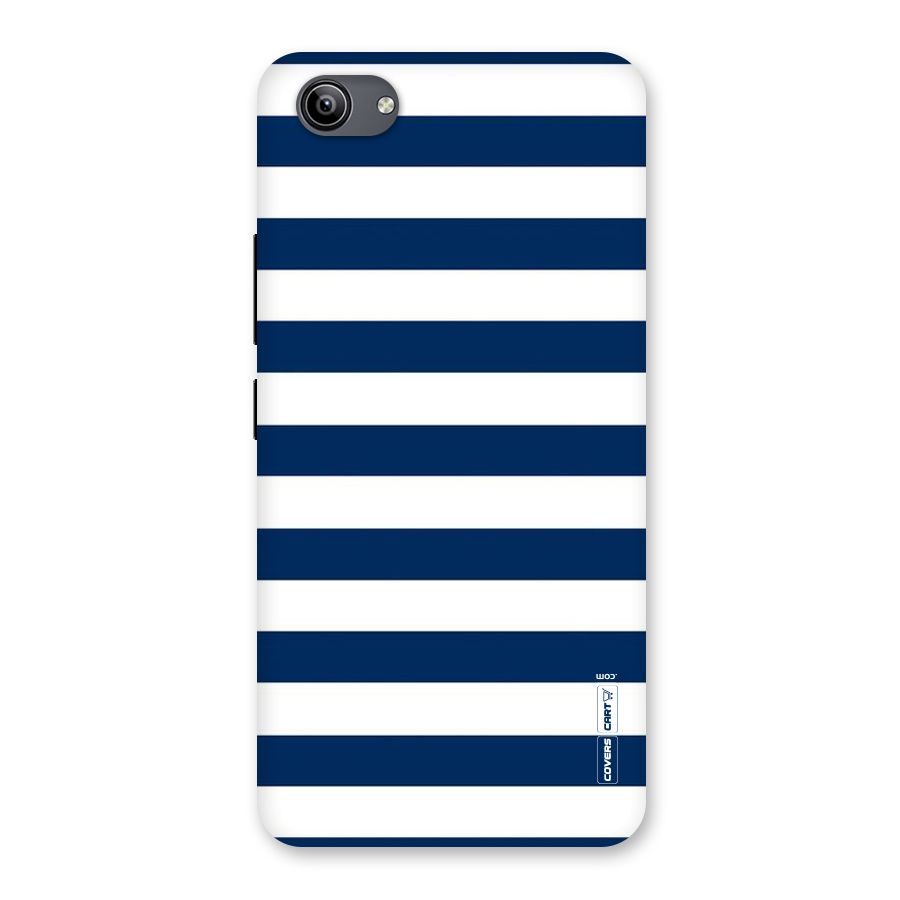 Classic Blue White Stripes Back Case for Vivo Y81i