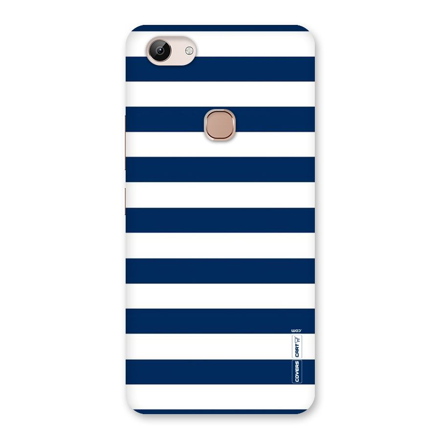 Classic Blue White Stripes Back Case for Vivo Y83