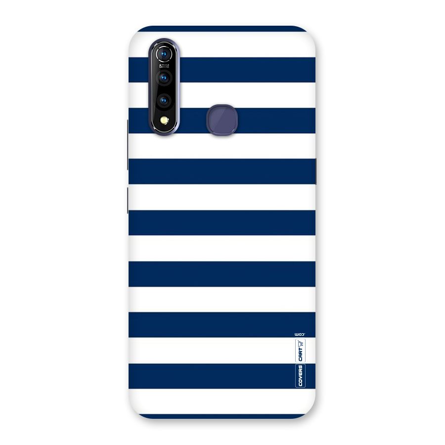 Classic Blue White Stripes Back Case for Vivo Z1 Pro