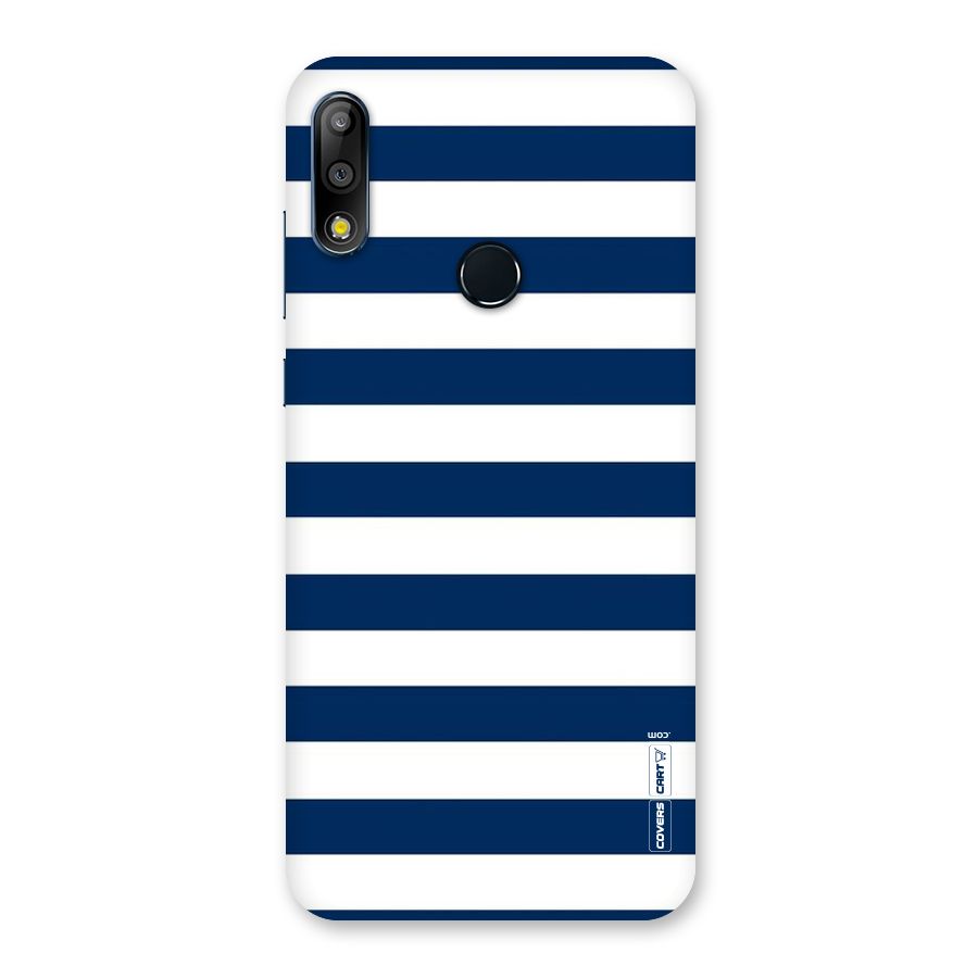 Classic Blue White Stripes Back Case for Zenfone Max Pro M2