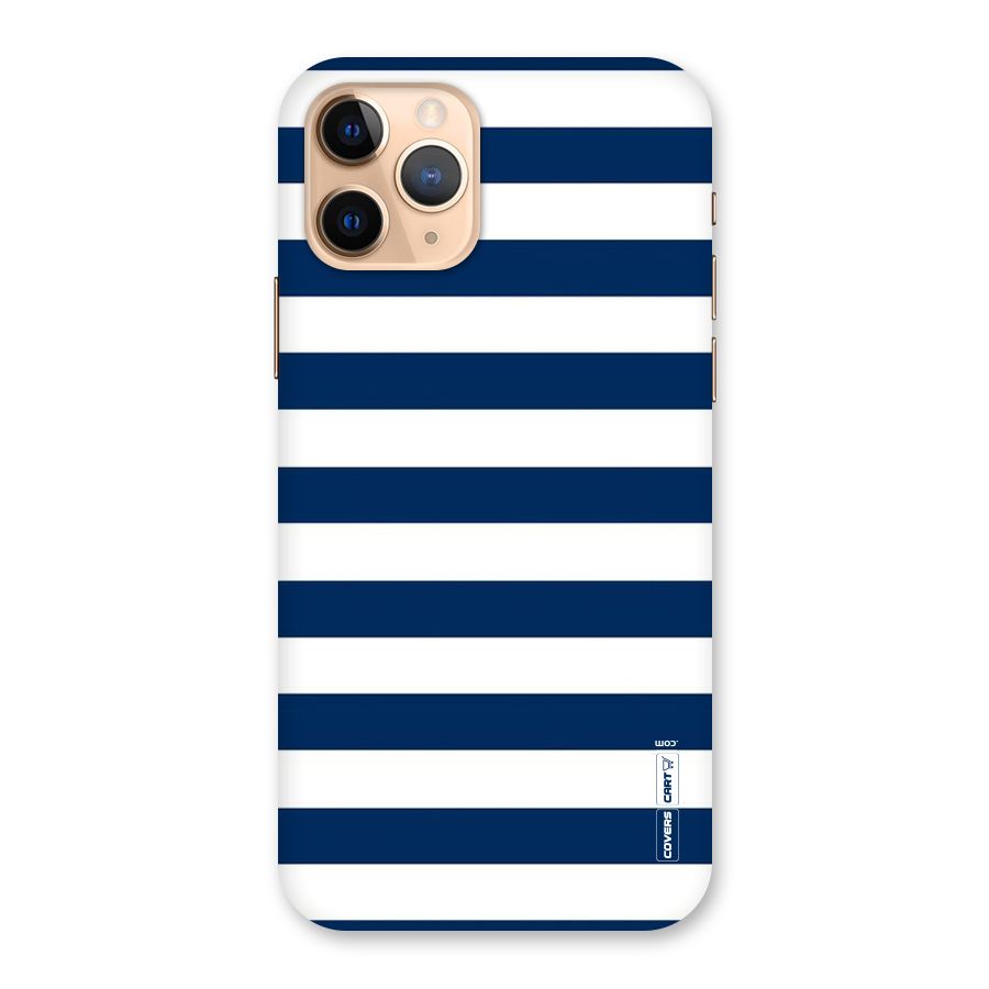 Classic Blue White Stripes Back Case for iPhone 11 Pro