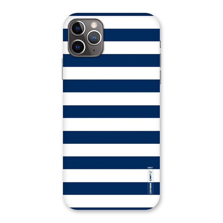 Classic Blue White Stripes Back Case for iPhone 11 Pro Max