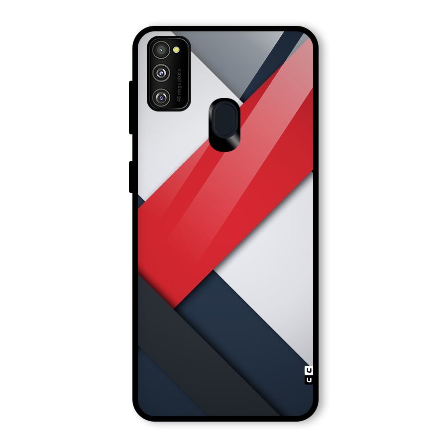 Classic Bold Glass Back Case for Galaxy M30s