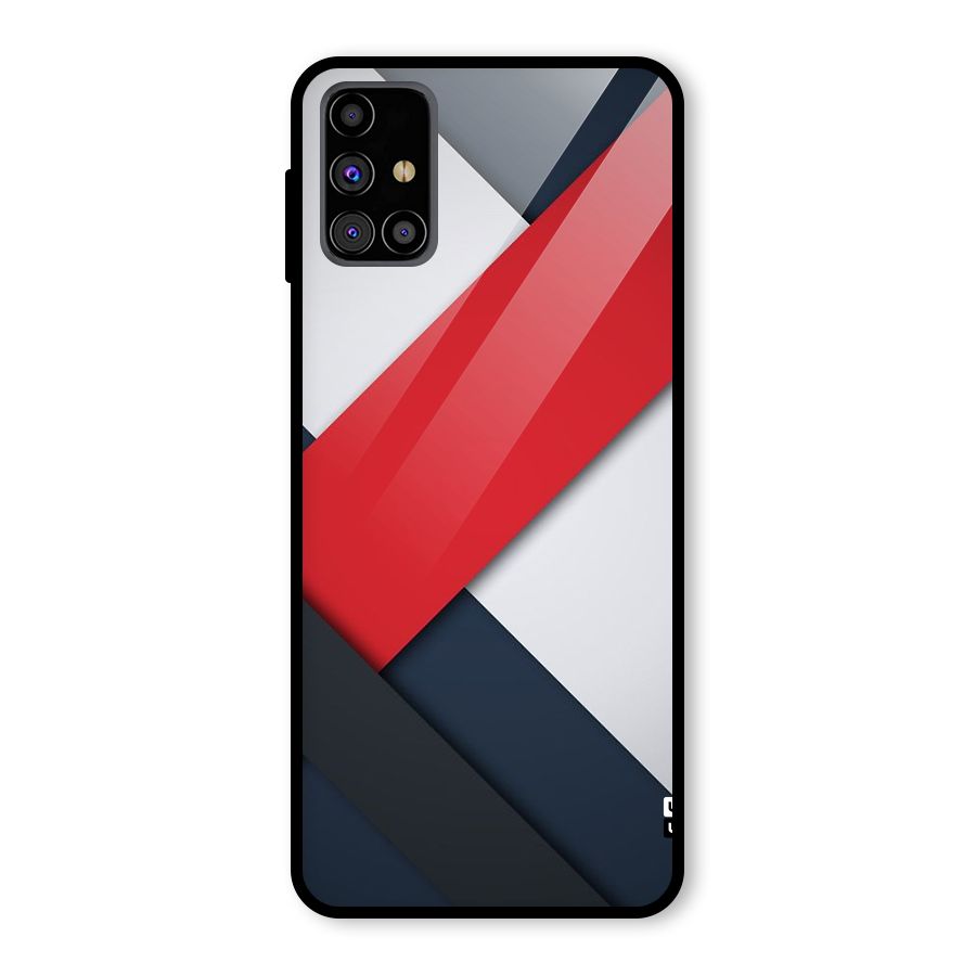 Classic Bold Glass Back Case for Galaxy M31s