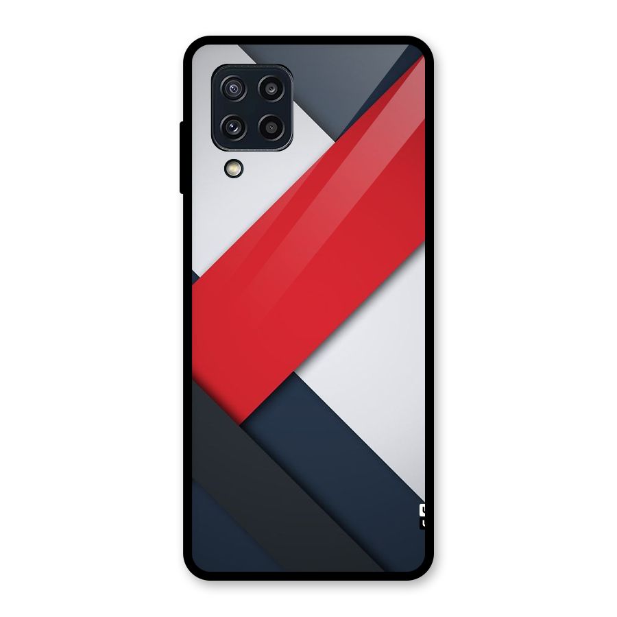 Classic Bold Glass Back Case for Galaxy M32