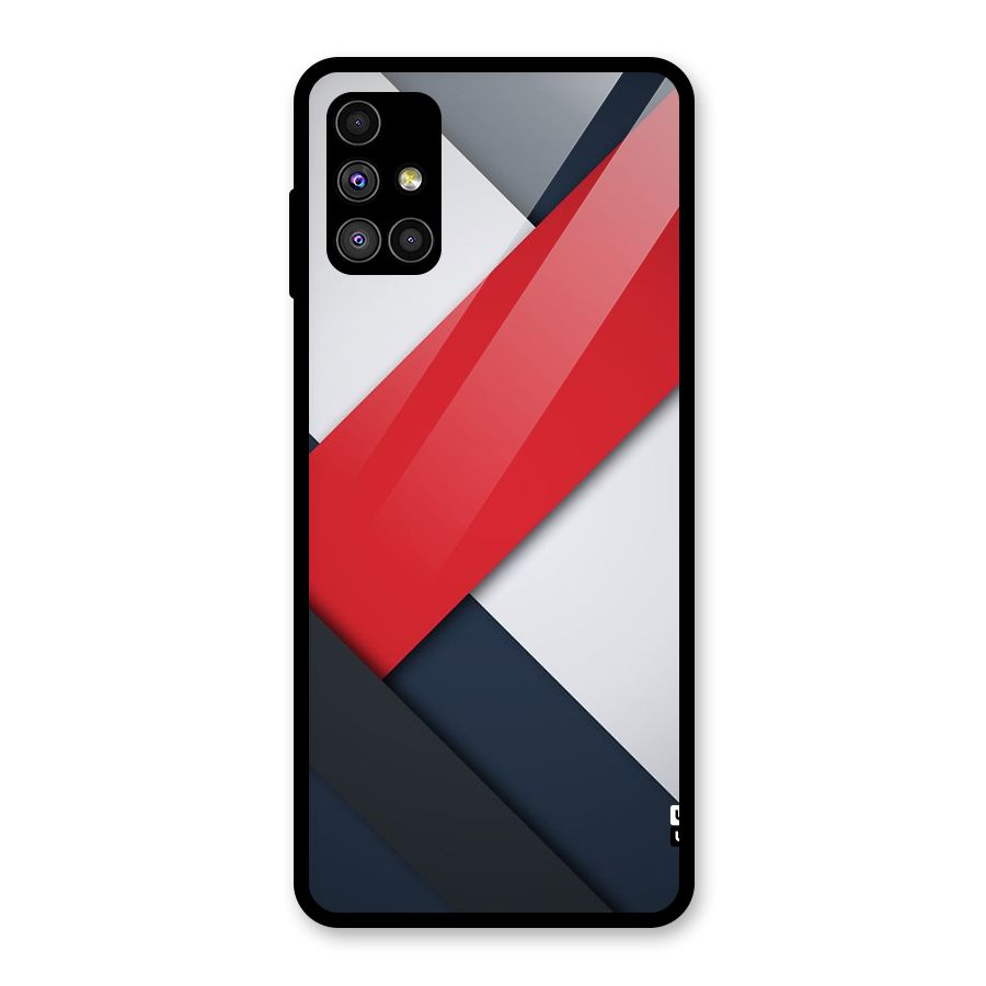 Classic Bold Glass Back Case for Galaxy M51