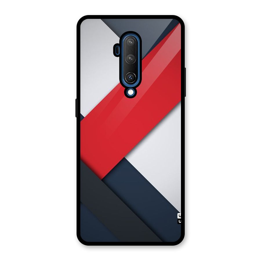 Classic Bold Glass Back Case for OnePlus 7T Pro