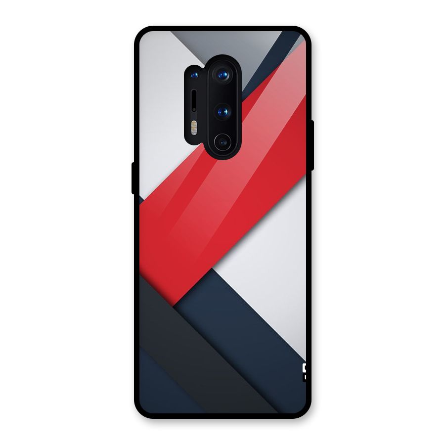 Classic Bold Glass Back Case for OnePlus 8 Pro