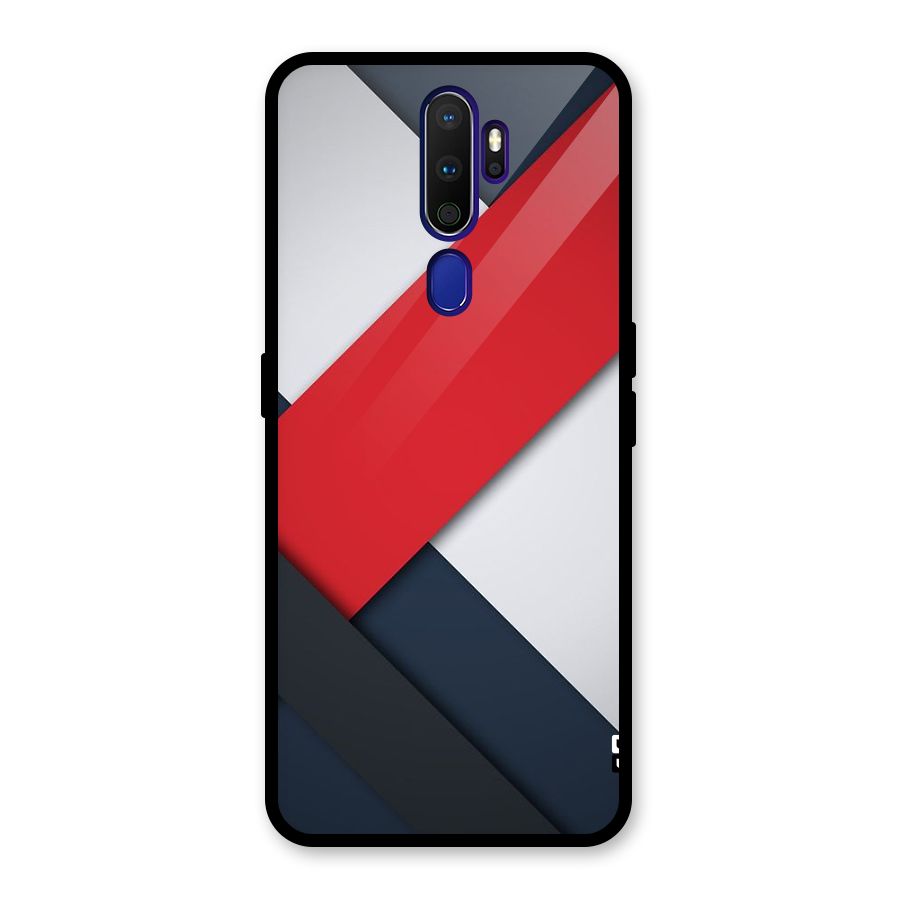 Classic Bold Glass Back Case for Oppo A9 (2020)