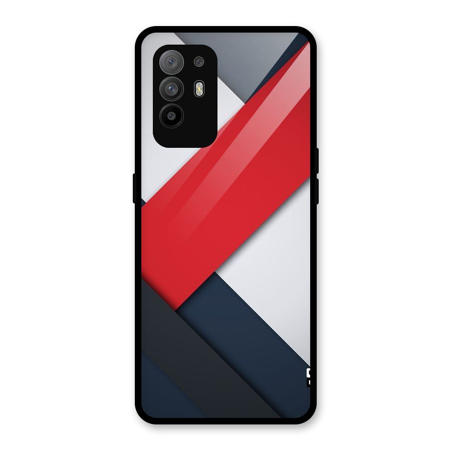 Classic Bold Glass Back Case for Oppo F19 Pro Plus 5G