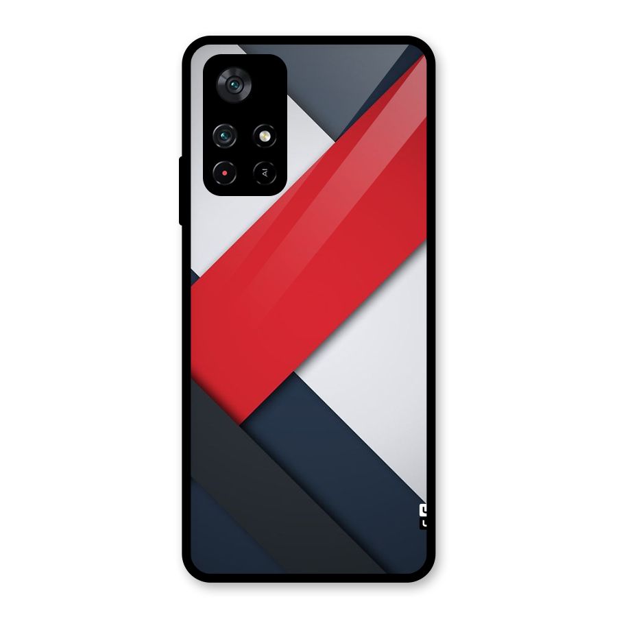 Classic Bold Glass Back Case for Poco M4 Pro 5G