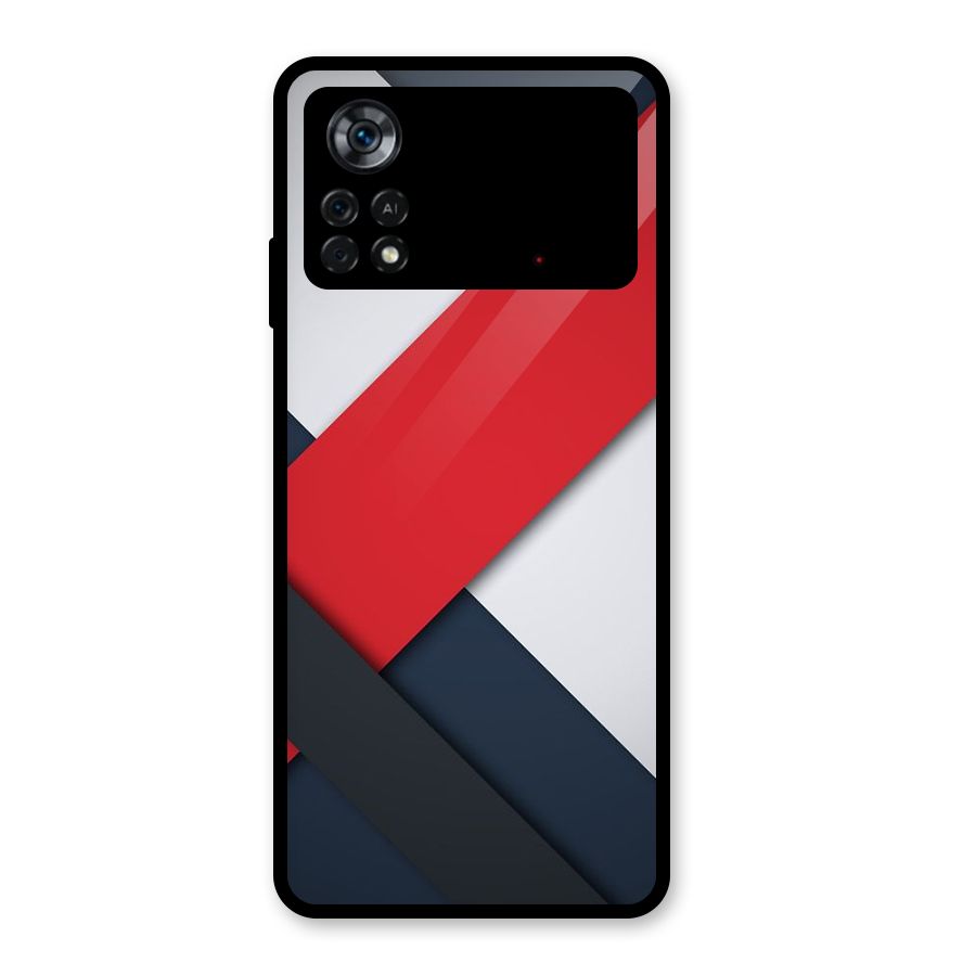 Classic Bold Glass Back Case for Poco X4 Pro 5G