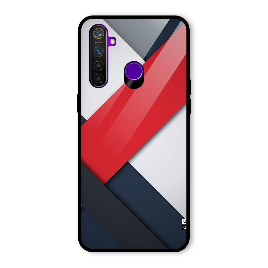 Classic Bold Glass Back Case for Realme 5 Pro