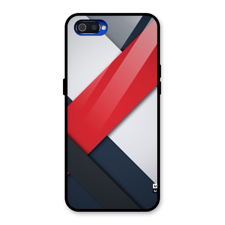 Classic Bold Glass Back Case for Realme C2