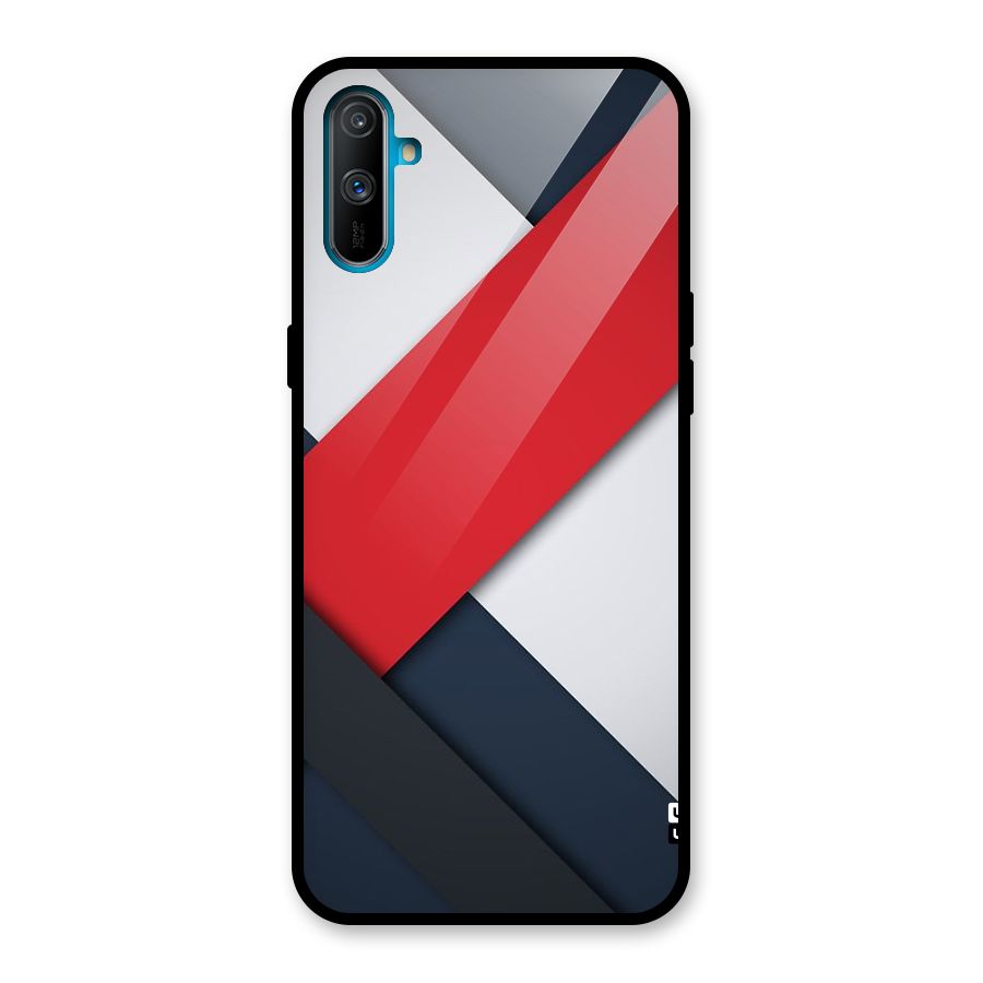 Classic Bold Glass Back Case for Realme C3