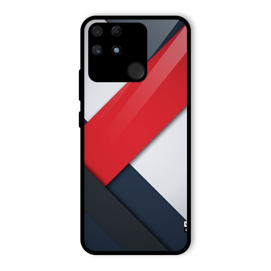 Classic Bold Glass Back Case for Realme Narzo 50A