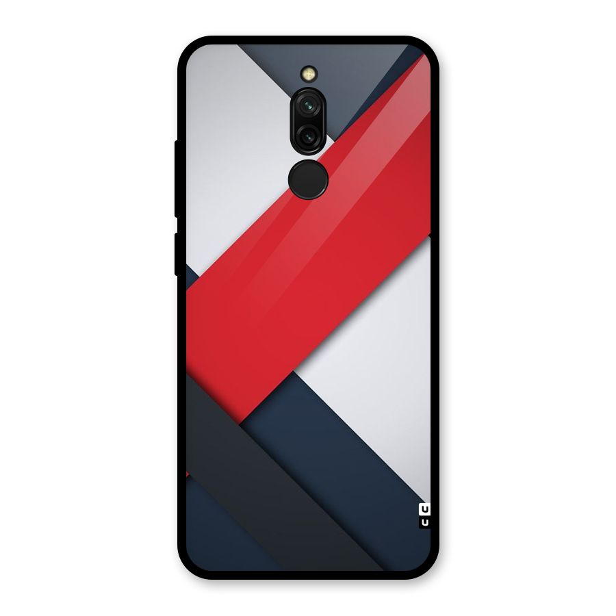 Classic Bold Glass Back Case for Redmi 8