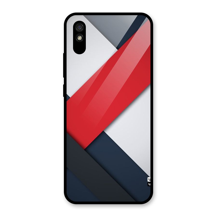 Classic Bold Glass Back Case for Redmi 9A