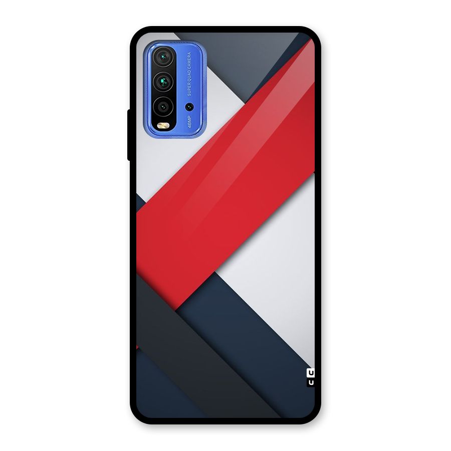 Classic Bold Glass Back Case for Redmi 9 Power