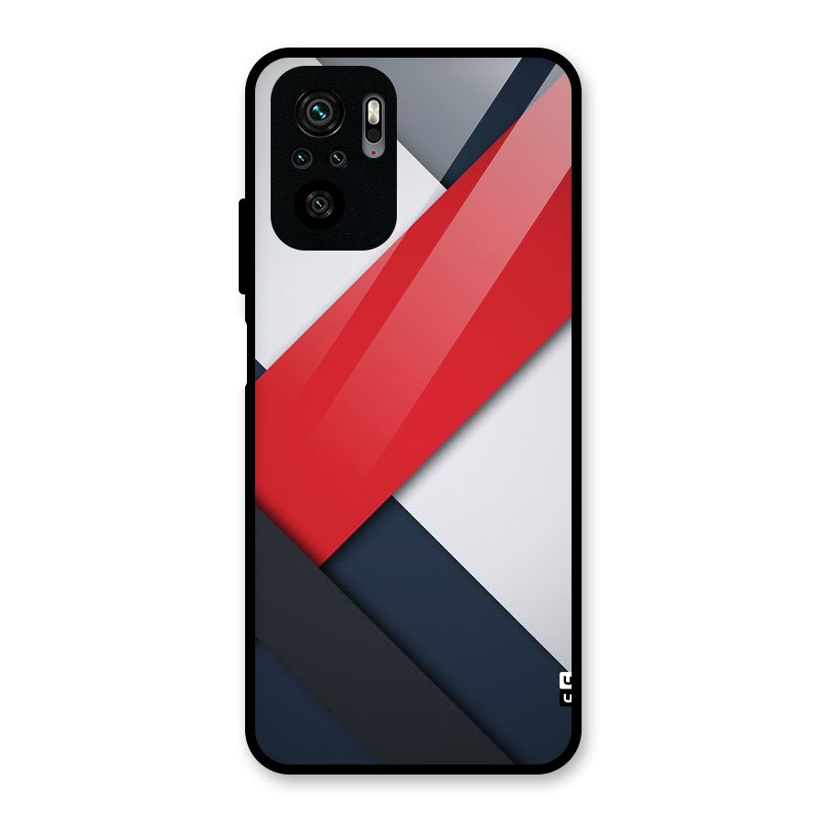 Classic Bold Glass Back Case for Redmi Note 10S
