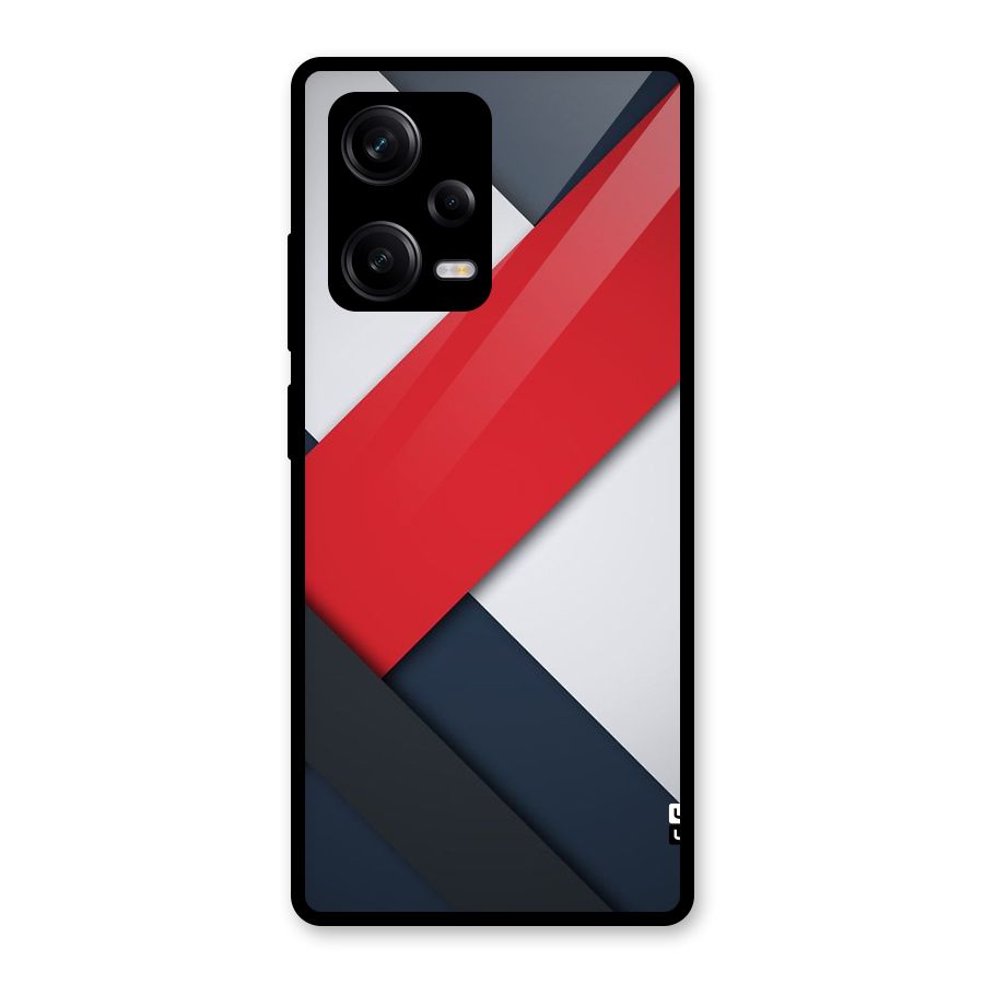 Classic Bold Glass Back Case for Redmi Note 12 Pro