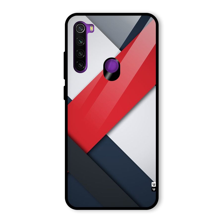 Classic Bold Glass Back Case for Redmi Note 8