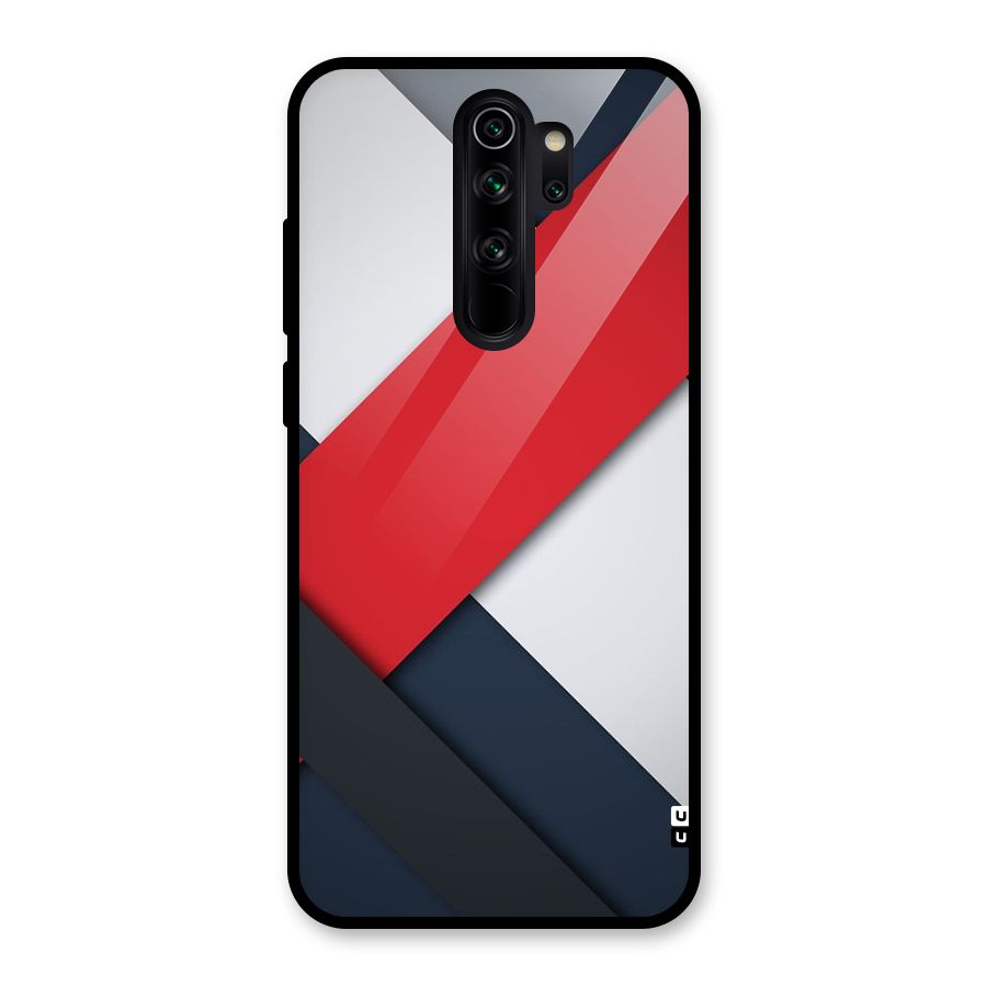 Classic Bold Glass Back Case for Redmi Note 8 Pro