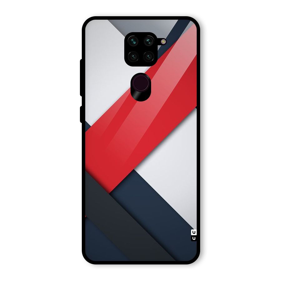 Classic Bold Glass Back Case for Redmi Note 9