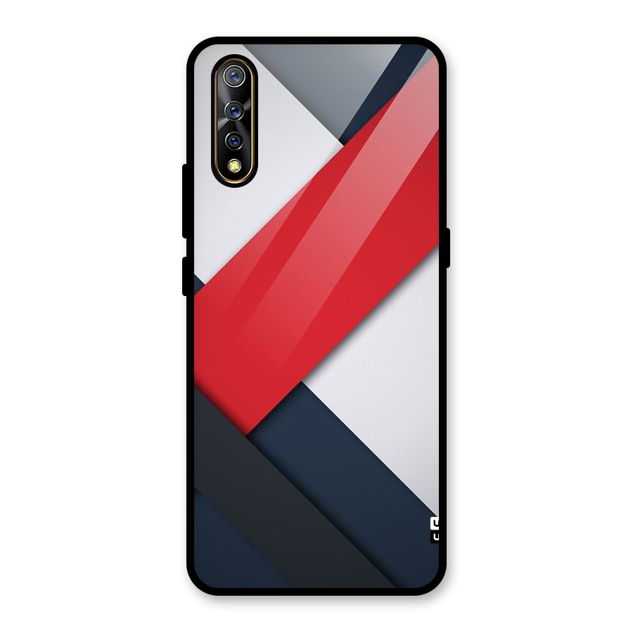 Classic Bold Glass Back Case for Vivo S1