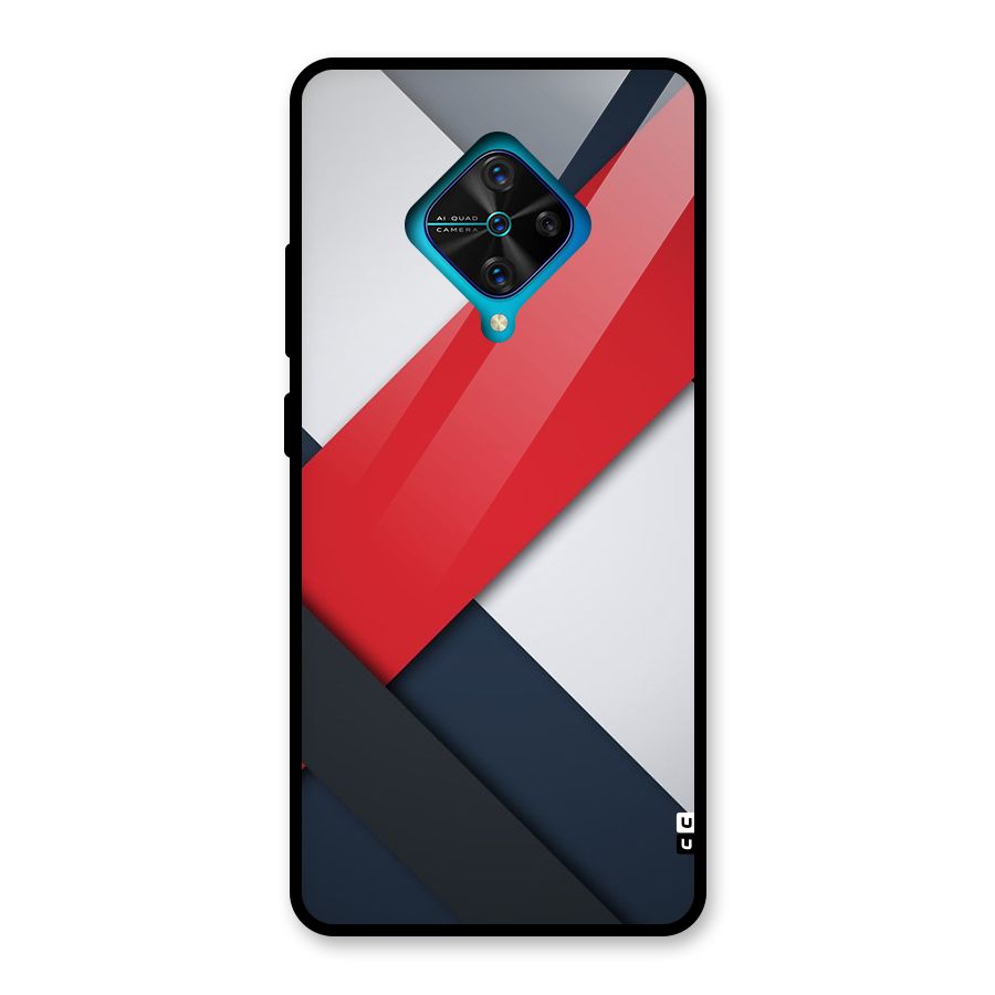 Classic Bold Glass Back Case for Vivo S1 Pro