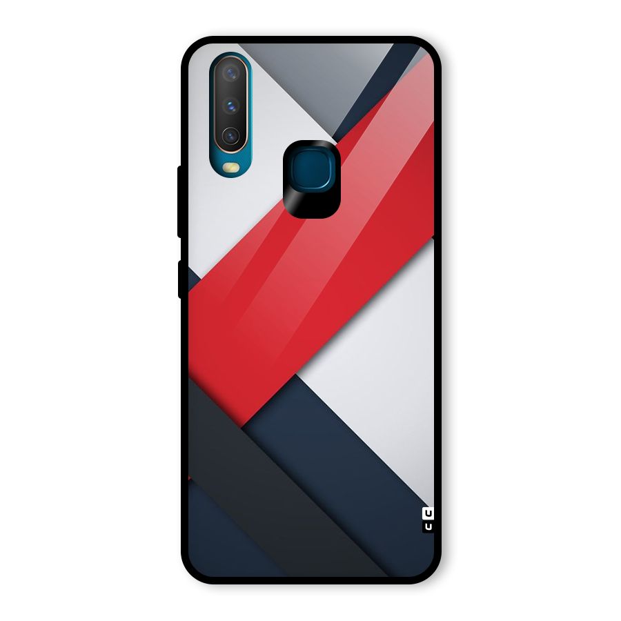 Classic Bold Glass Back Case for Vivo U10