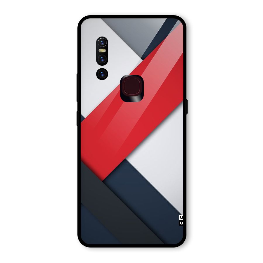 Classic Bold Glass Back Case for Vivo V15