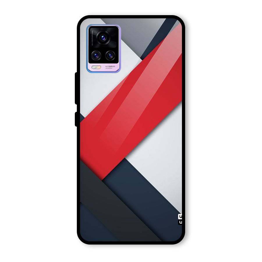 Classic Bold Glass Back Case for Vivo V20 Pro