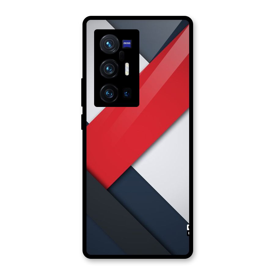 Classic Bold Glass Back Case for Vivo X70 Pro Plus