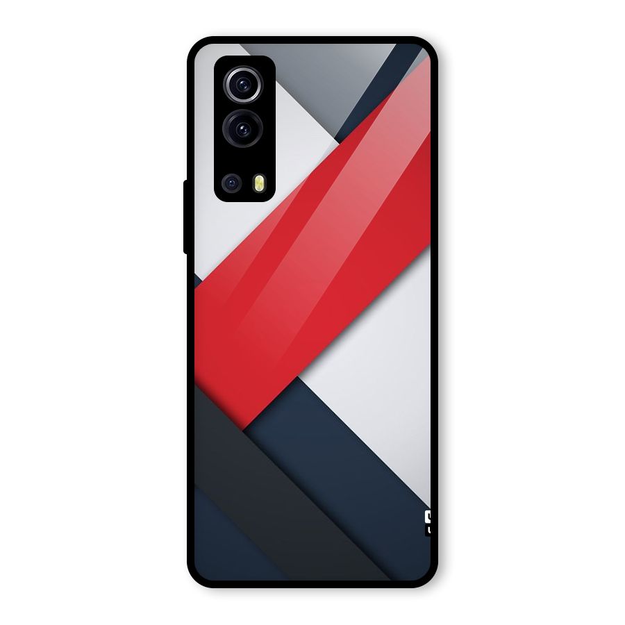 Classic Bold Glass Back Case for Vivo iQOO Z3