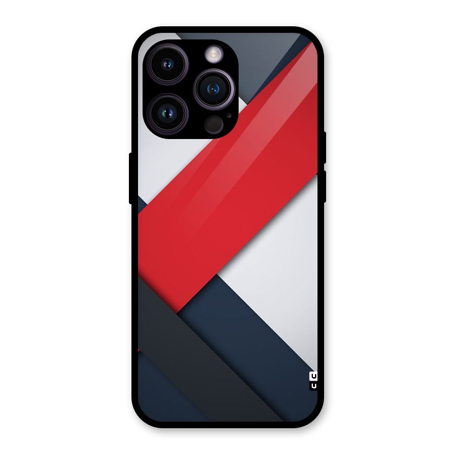 Classic Bold Glass Back Case for iPhone 14 Pro Max