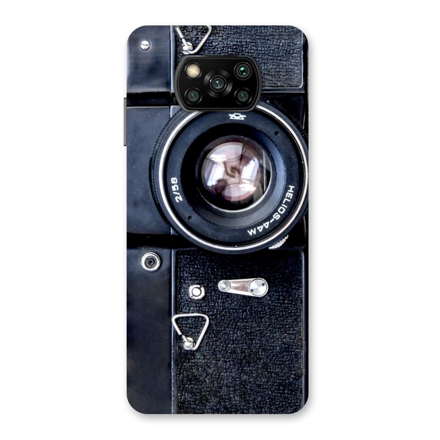 Classic Camera Back Case for Poco X3